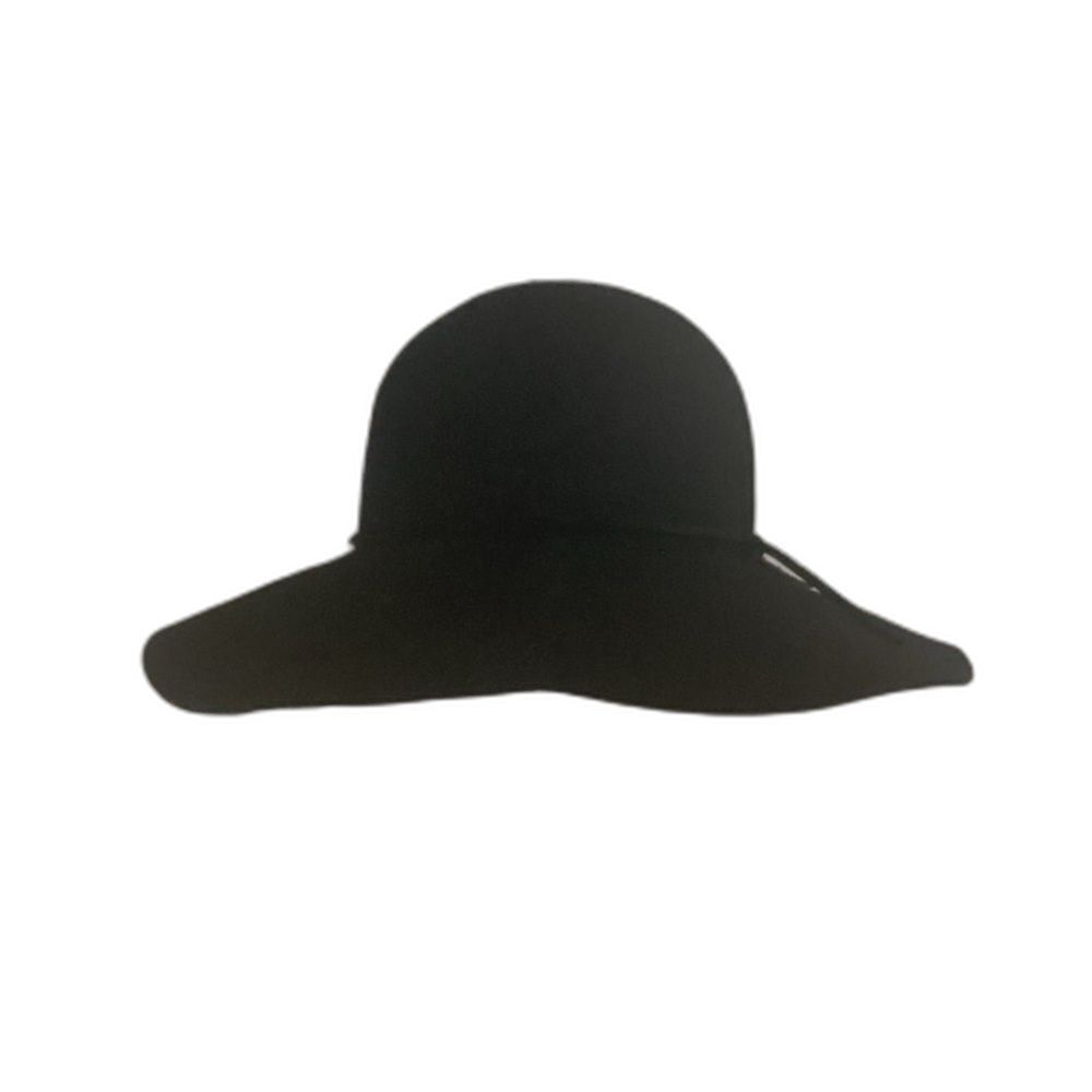 Phenix Hat Women’s Size O/S Color Black Floppy Boho 100% Wool Hat